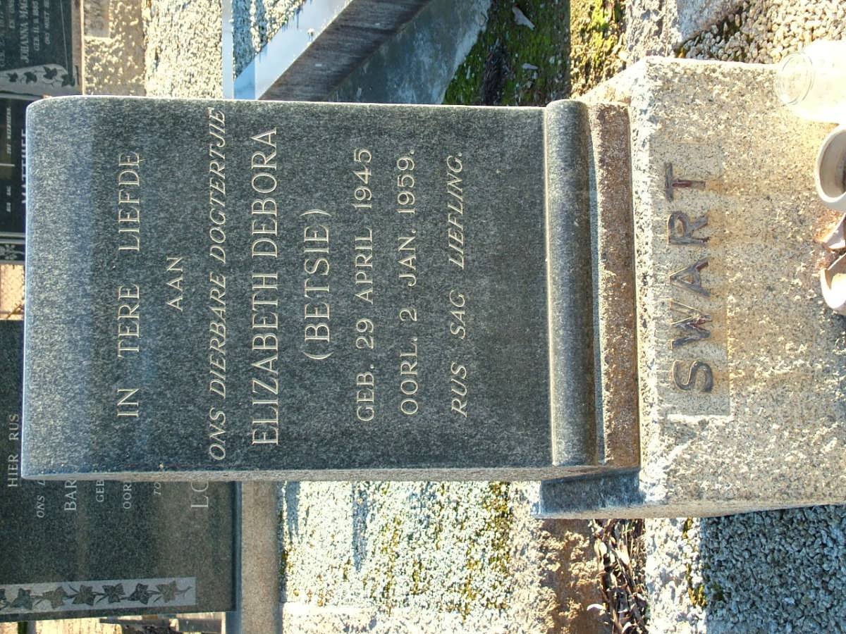 SWART Elizabeth Debora 1945-1959