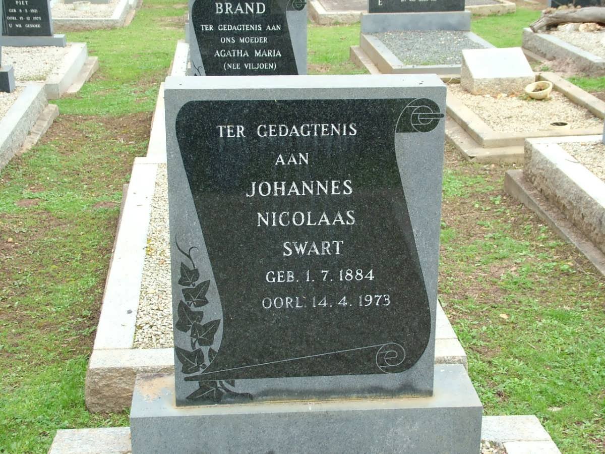 SWART Johannes Nicolaas 1884-1973