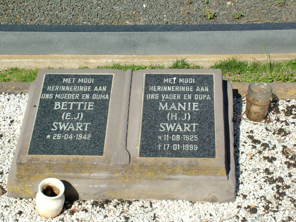 SWART H.J. 1925-1999 &amp; E.J. 1942-