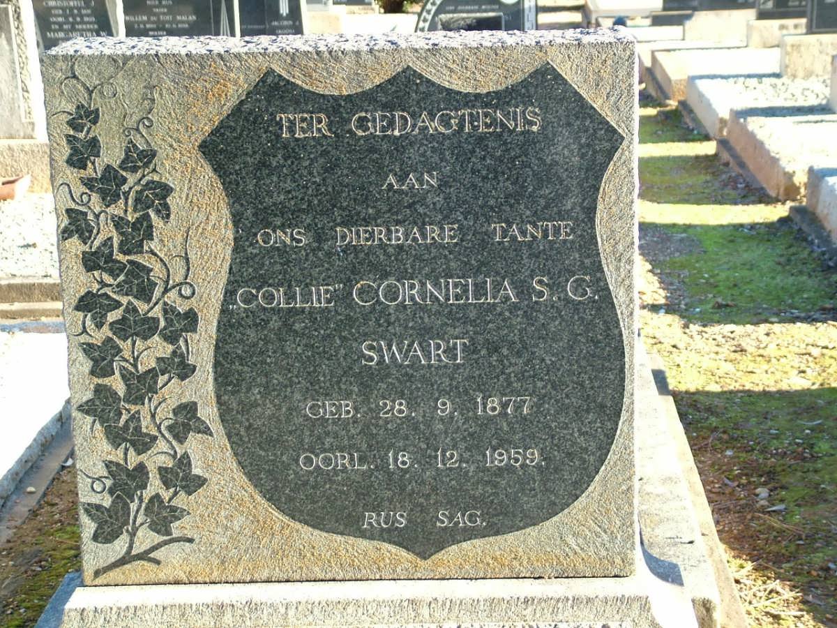 SWART Cornelia S.G. 1877-1959