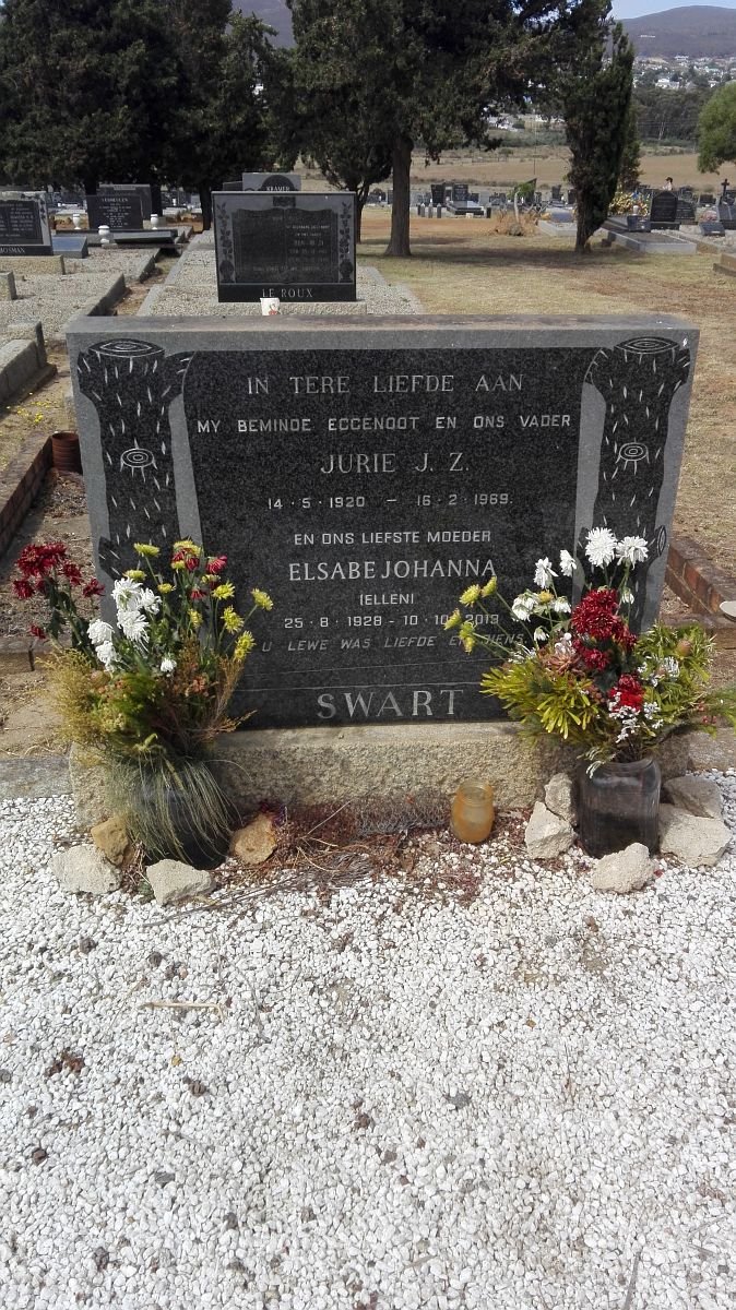 SWART Jurie J.Z. 1920-1969 &amp; Elsabe Johanna 1928-2013
