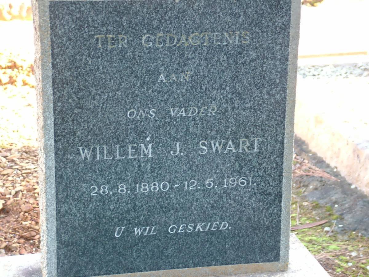SWART Willem J. 1880-1961