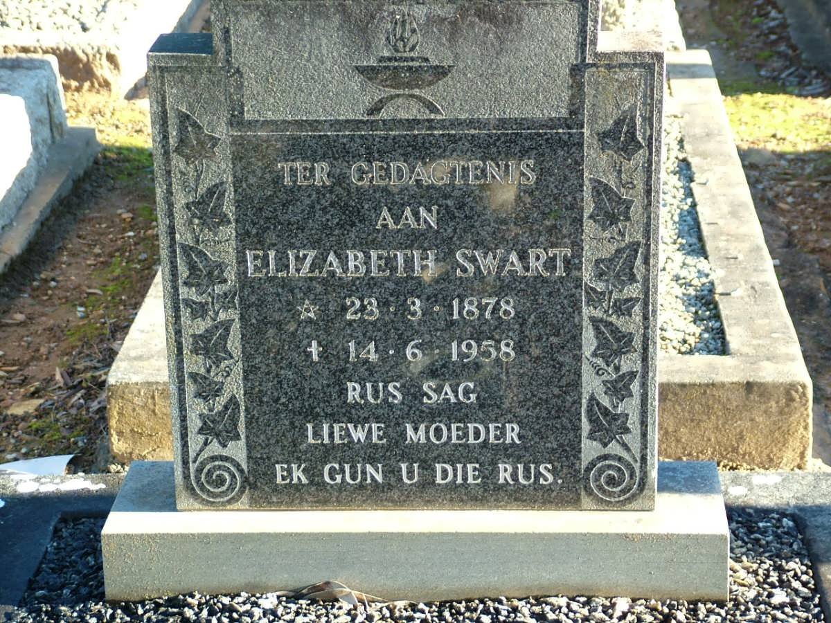 SWART Elizabeth 1878-1958