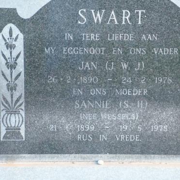SWART J.W.J. 1890-1978 &amp; S.H. WESSELS 1899-1978