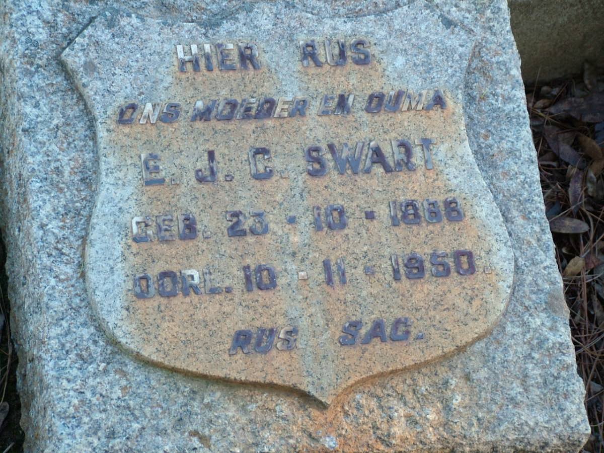 SWART E.J.C. 1888-1950