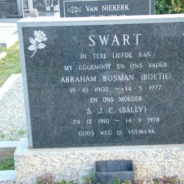 SWART Abraham Bosman 1902-1977 &amp; S.J.C. 1910-1978 :: SLABBER Susan 1934-2009 _2