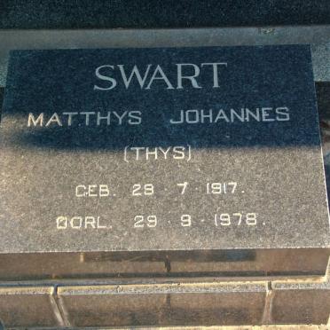 SWART Matthys Johannes 1917-1978