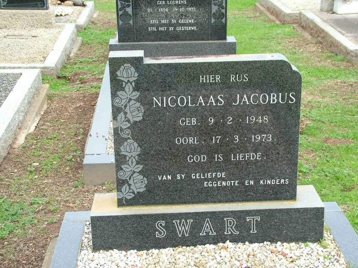 SWART Nicolaas Jacobus 1948-1973