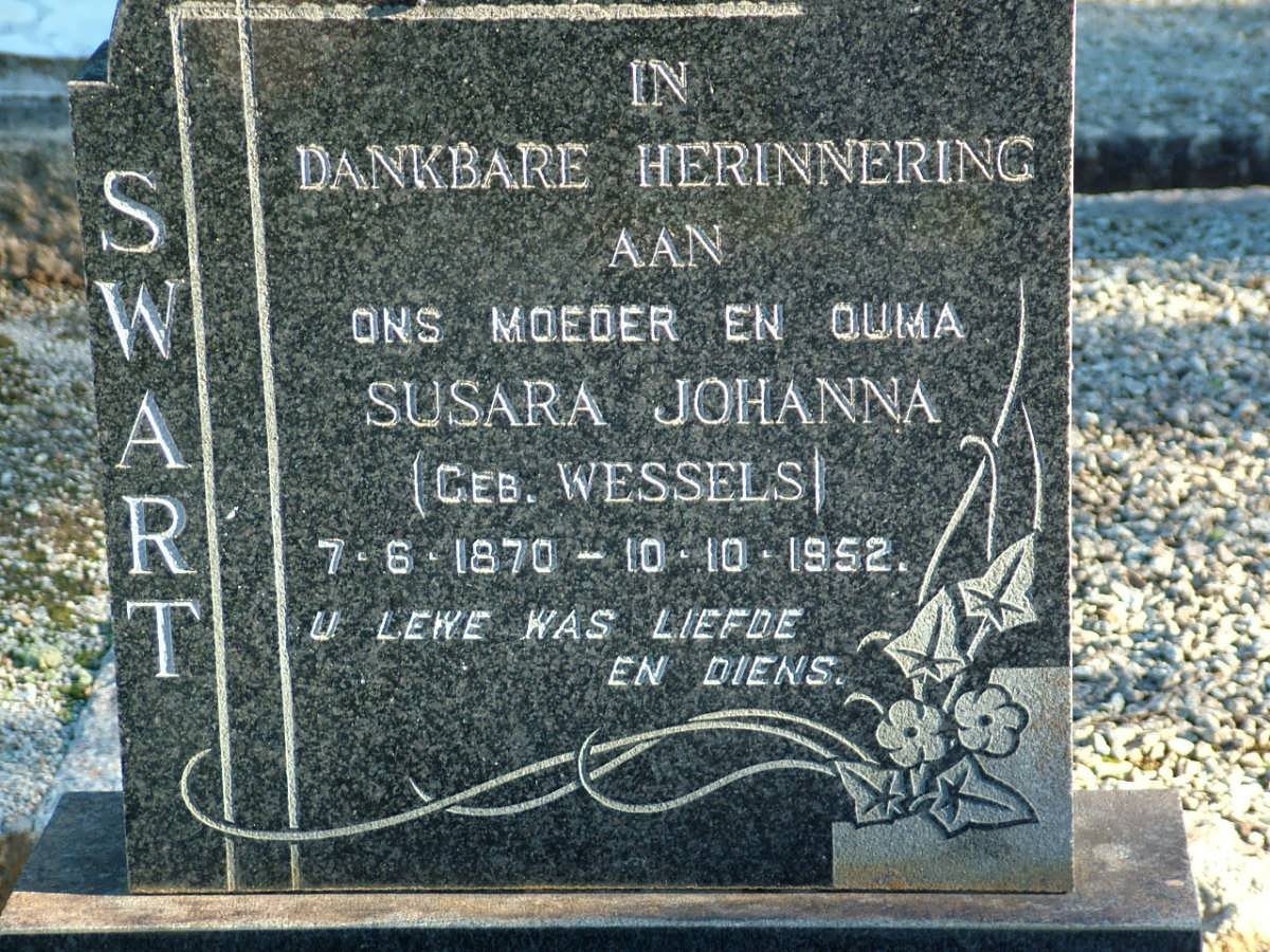 SWART Susara Johanna nee WESSELS 1870-1952