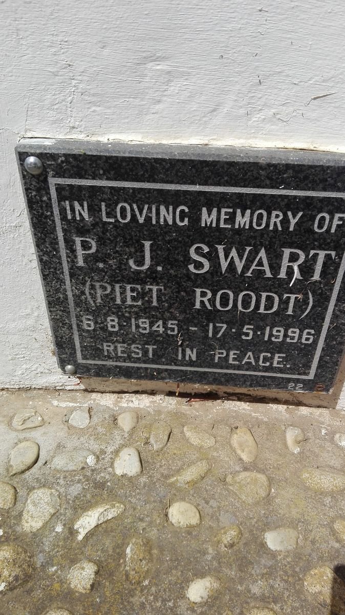 SWART P.J. 1945-1996