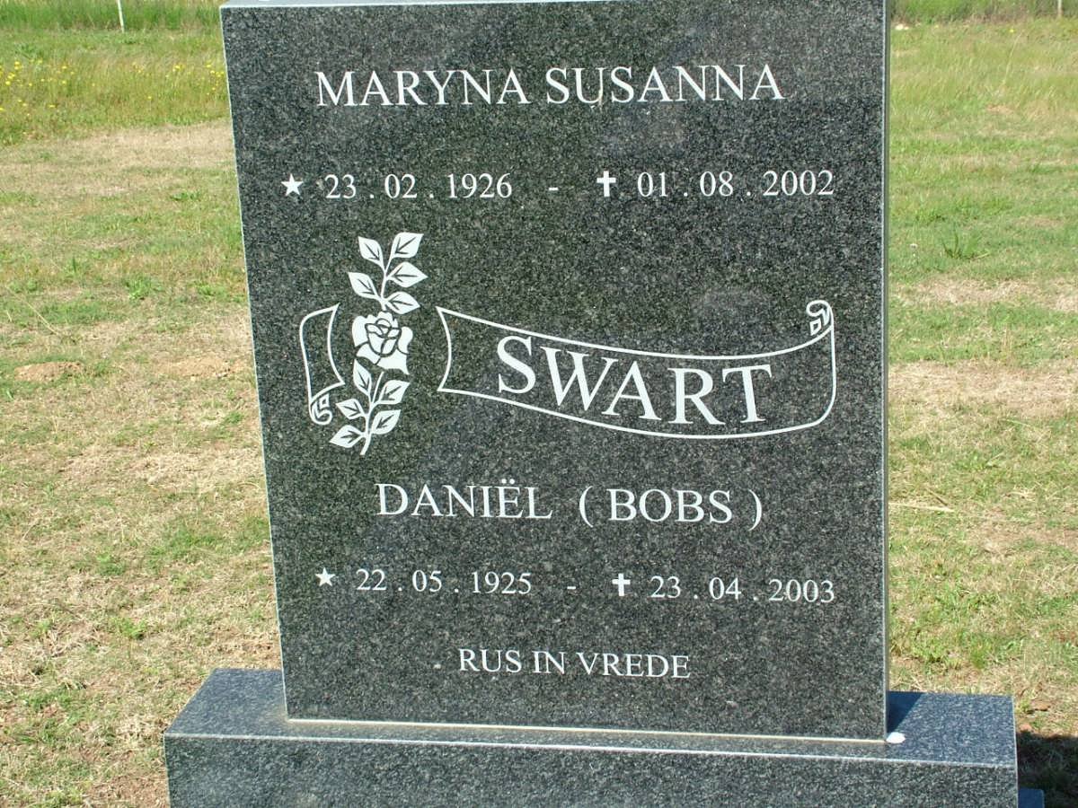SWART Daniël 1925-2003 &amp; Maryna Susanna 1926-2002