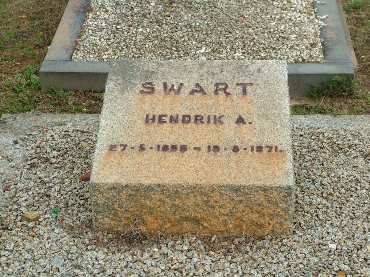 SWART Hendrik A. 1856-1971