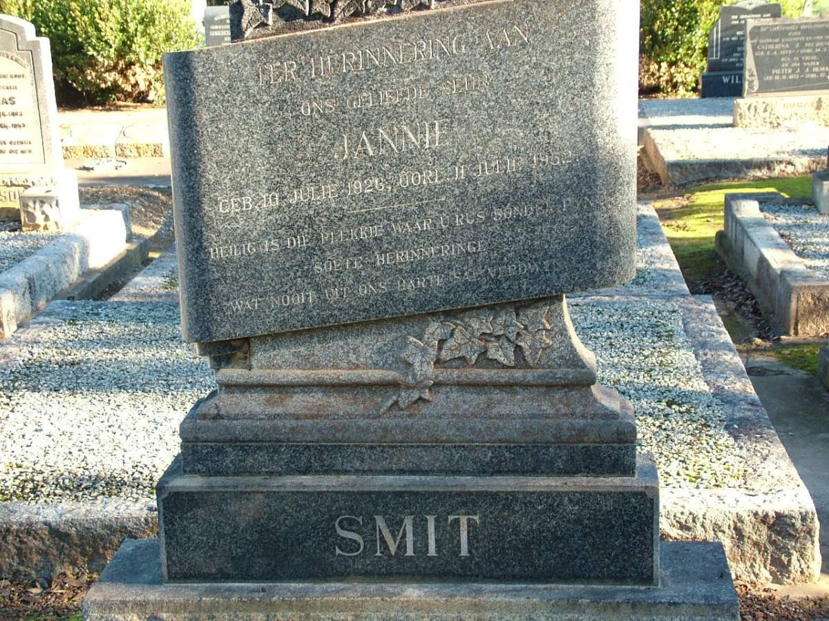 SMIT Jannie 1926-1952