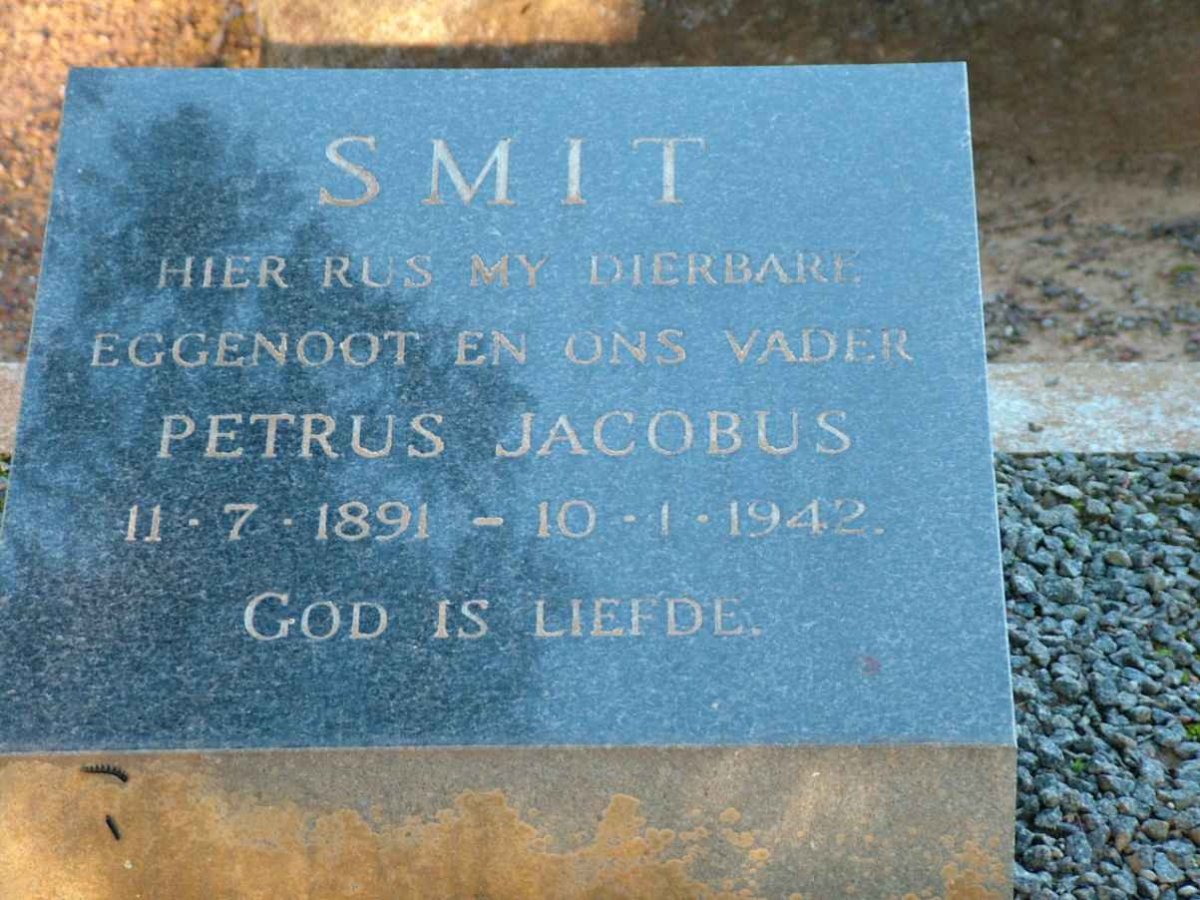 SMIT Petrus Jacobus 1891-1942