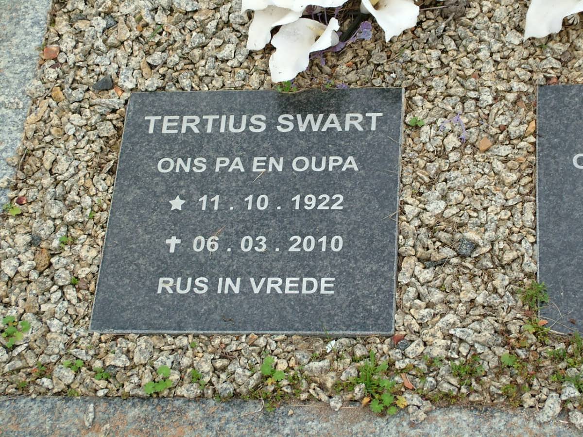 SWART Tertius 1922-2010
