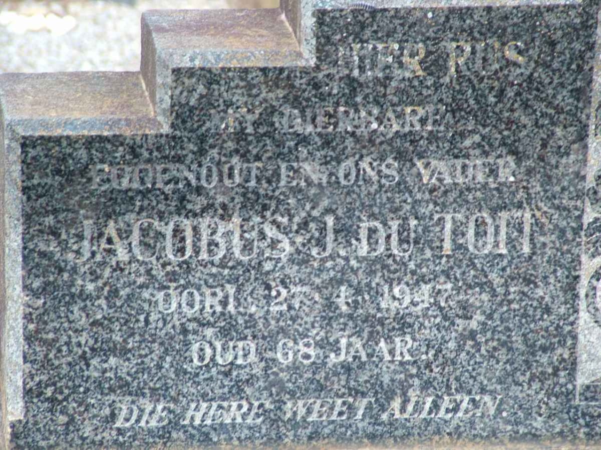 TOIT Jacobus J., du -1947