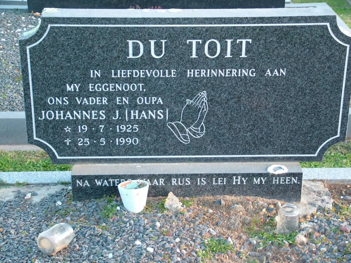 TOIT Johannes J., du 1925-1990