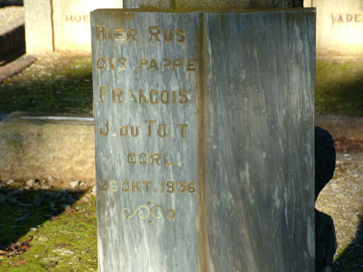 TOIT Francois J., du -1936