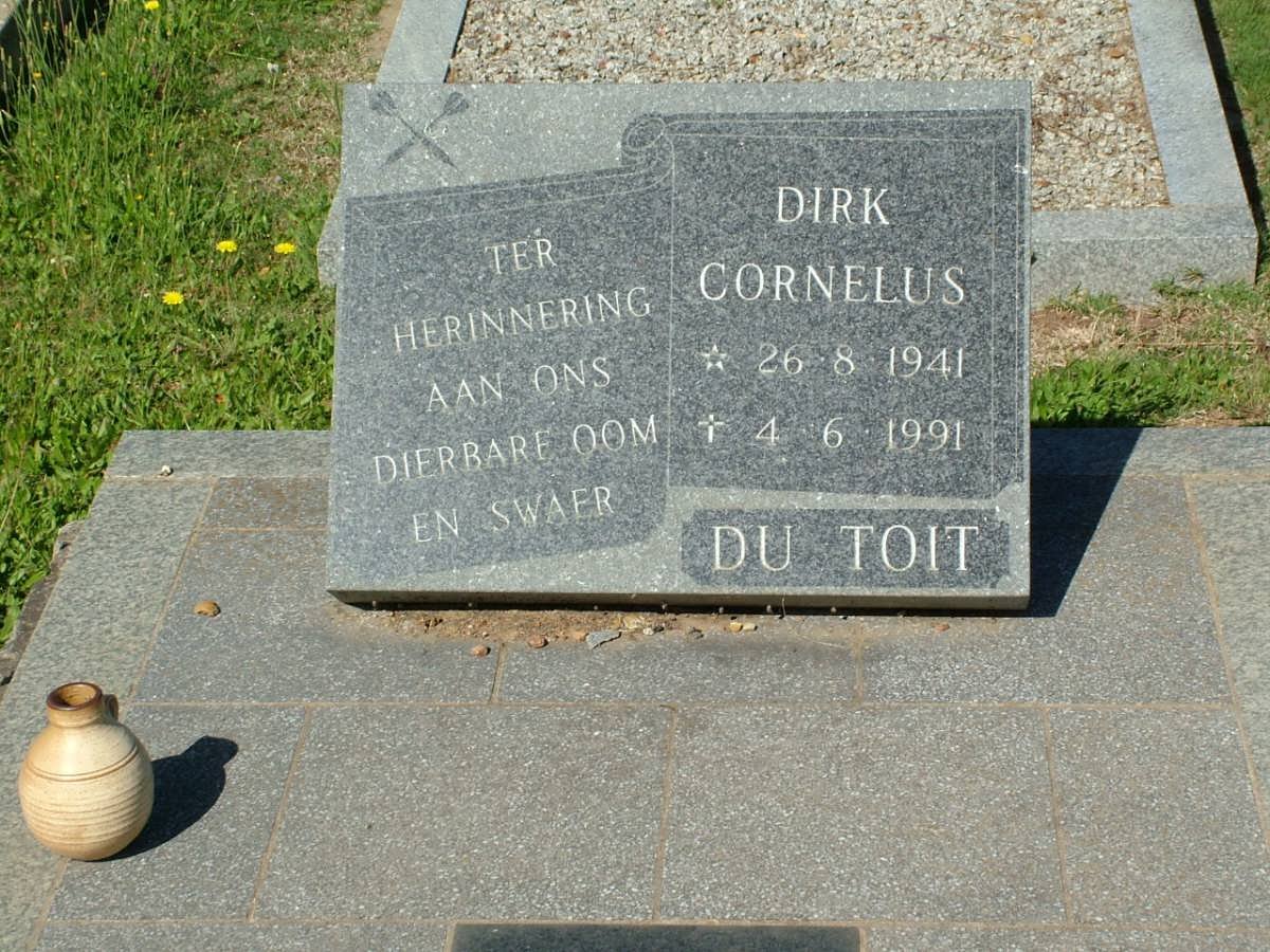TOIT Dirk Cornelus, du 1941-1991