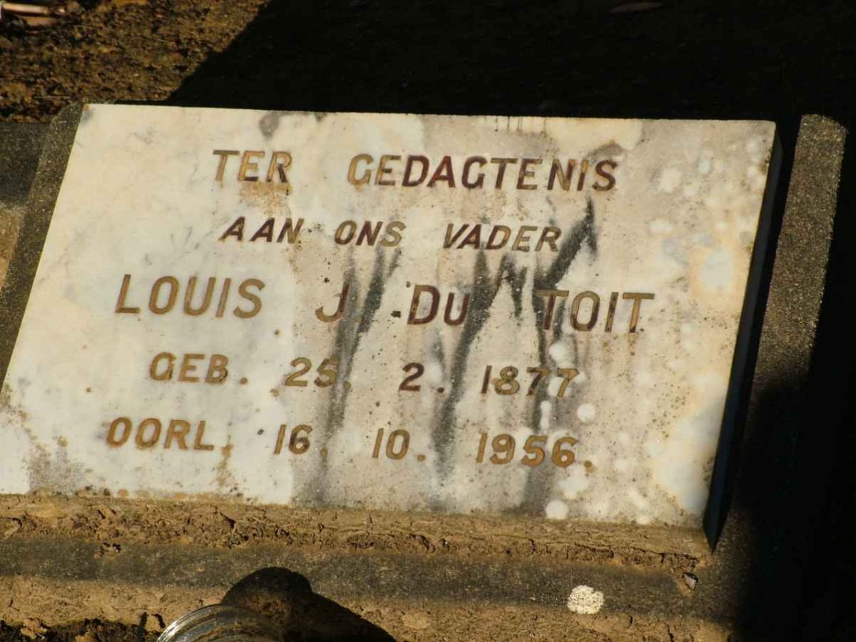TOIT Louis J., du 1877-1956