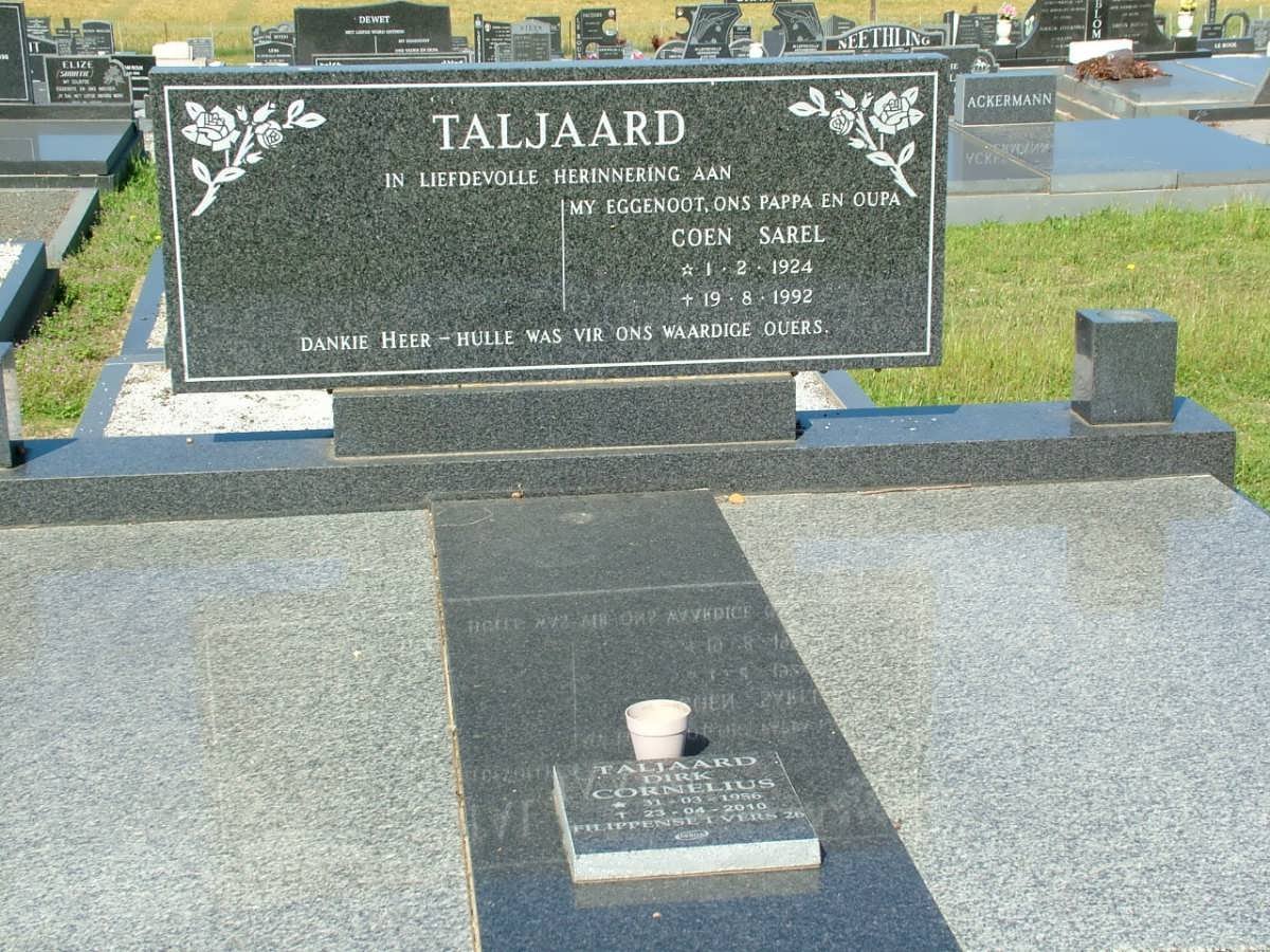 TALJAARD Coen Sarel 1924-1992 :: TALJAARD Dirk Cornelius 1956-2010
