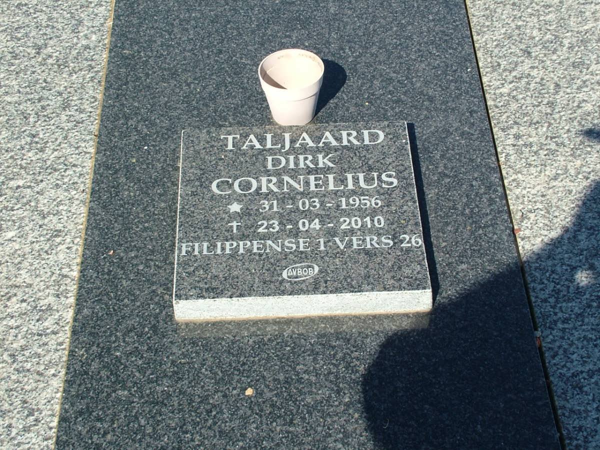 TALJAARD Dirk Cornelius 1956-2010