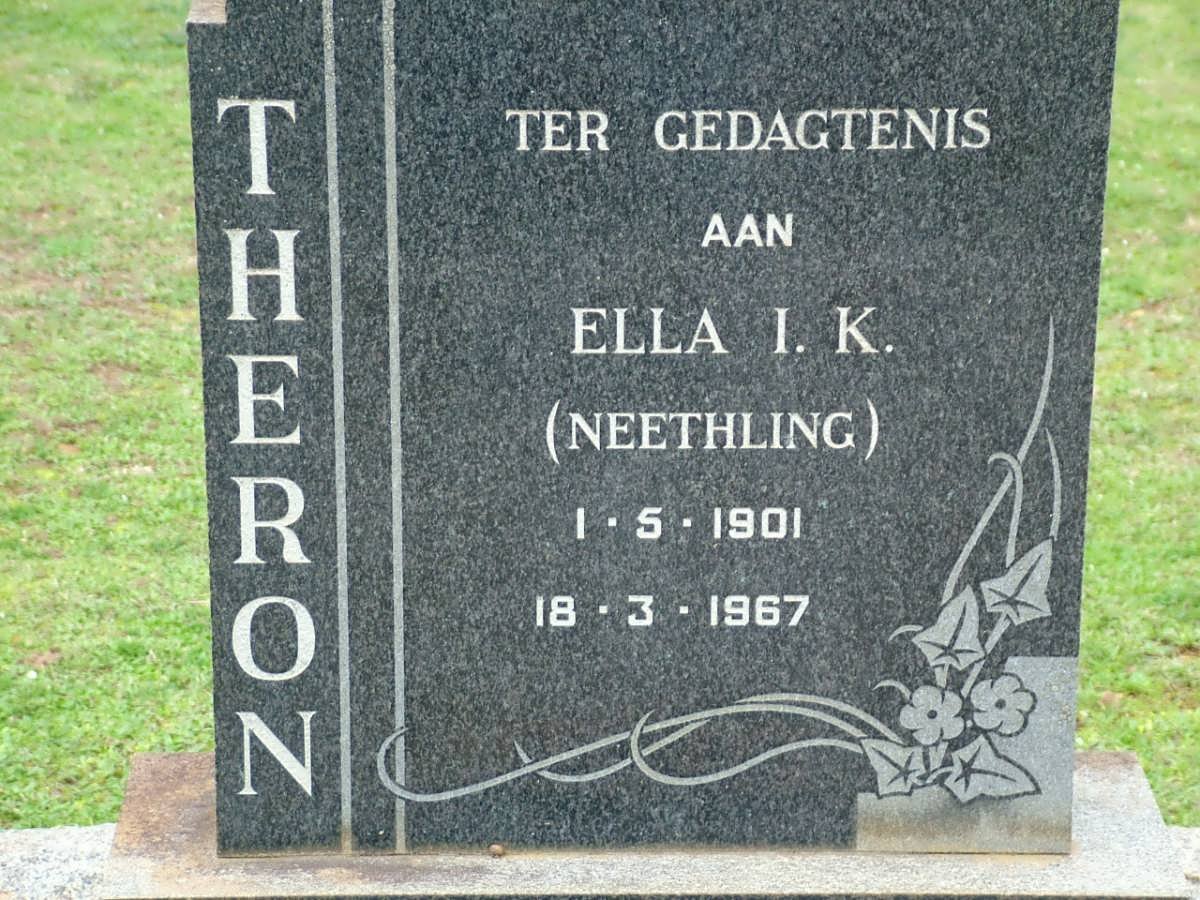 THERON Ella I.K. nee NEETHLING 1901-1967