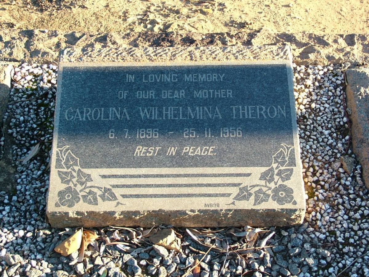THERON Carolina Wilhelmina 1896-1956