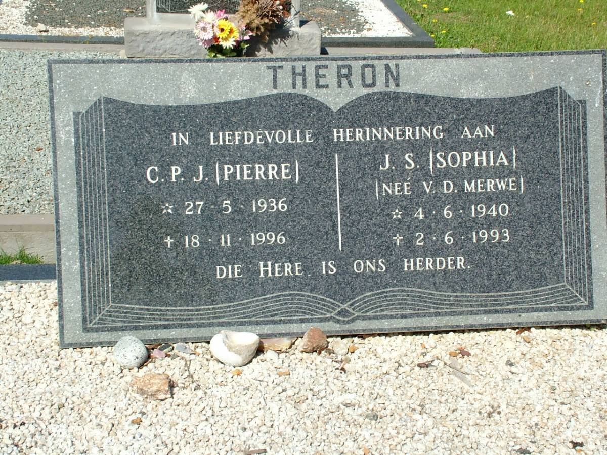 THERON C.P.J. 1936-1996 &amp; J.S. V.D. MERWE 1940-1993