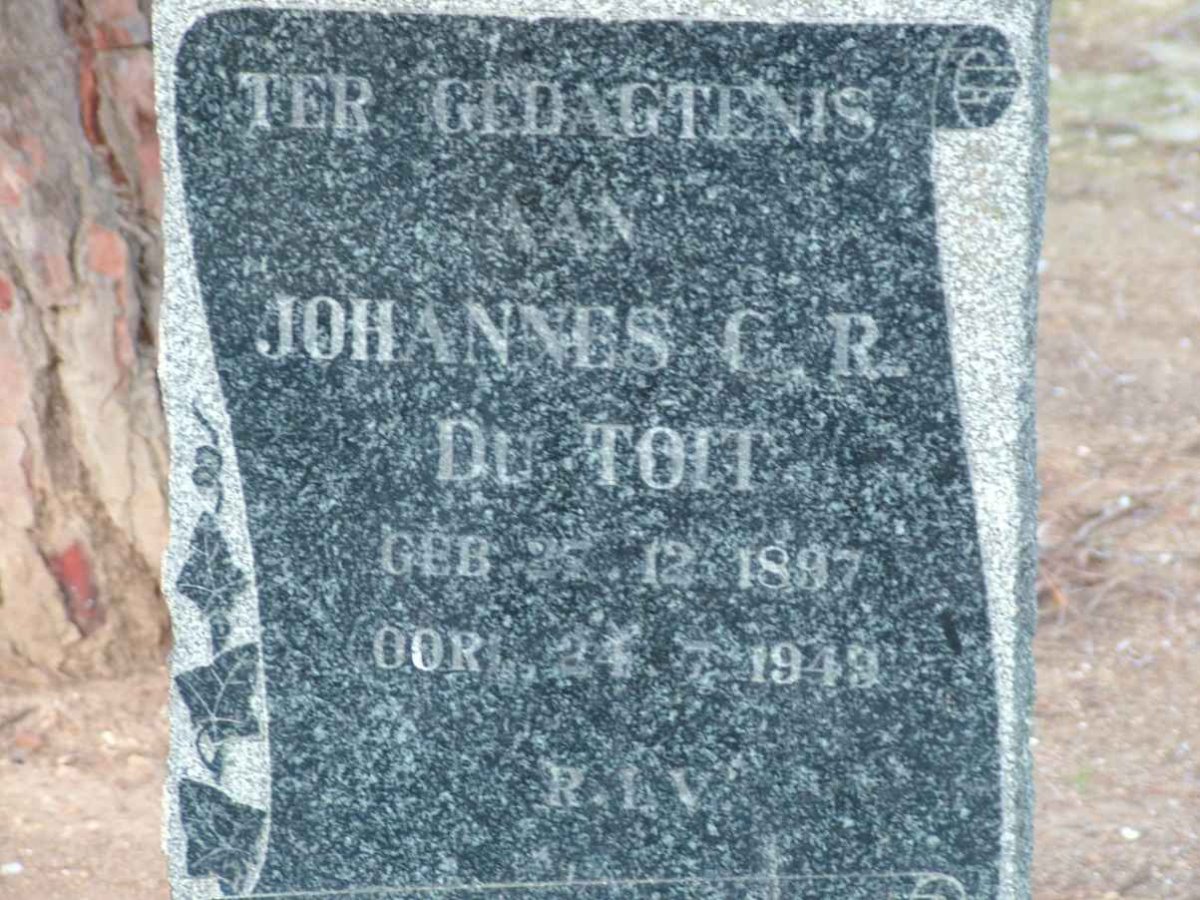 TOIT Johannes C.R., 1897-1949
