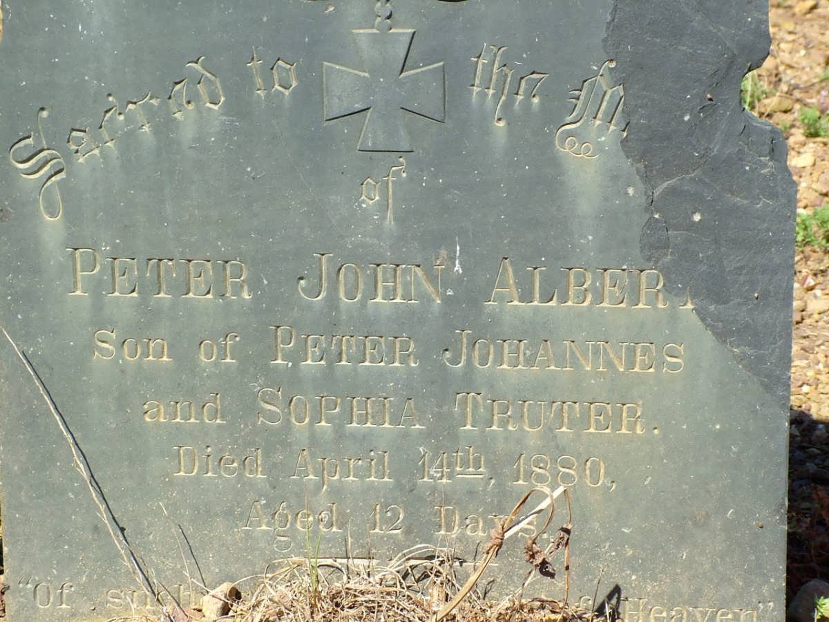 TRUTER Peter John Albert -1880