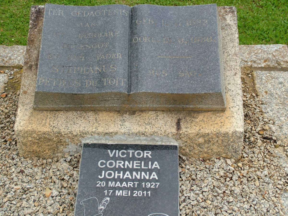 TOIT Stephanus Petrus, du 1932-1966  :: VICTOR Cornelia Johanna 1927-2011
