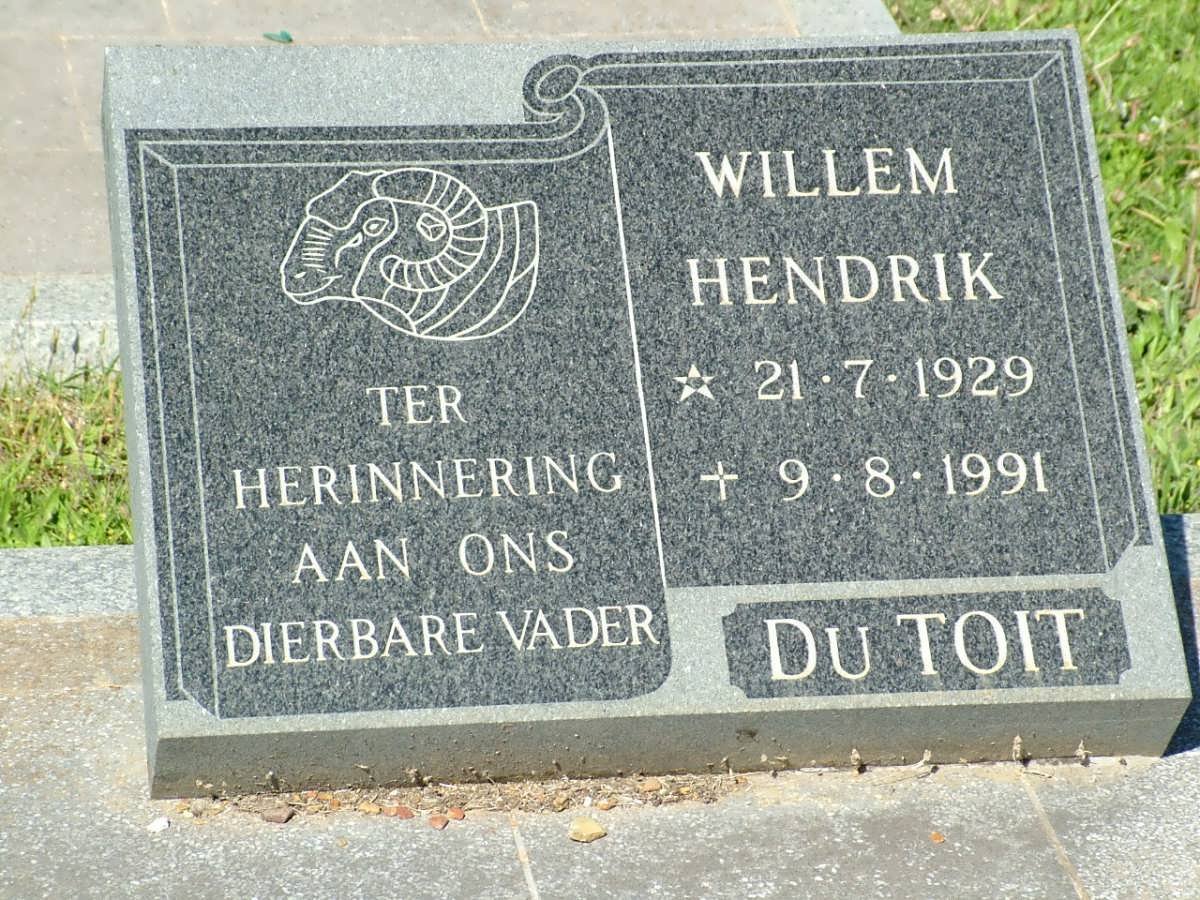 TOIT Willem Hendrik, du 1929-1991