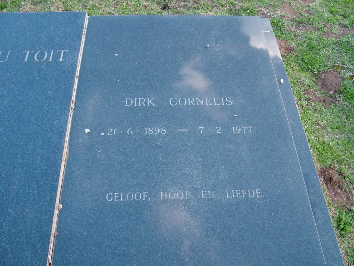 TOIT Dirk Cornelis, du 1898-1977 &amp; Johanna C.C. SWART 1899-1984 _2