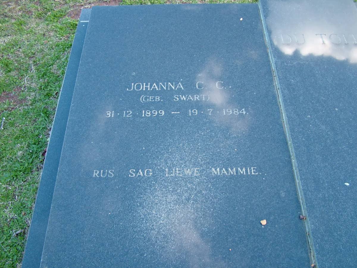 TOIT Dirk Cornelis, du 1898-1977 &amp; Johanna C.C. SWART 1899-1984 _3