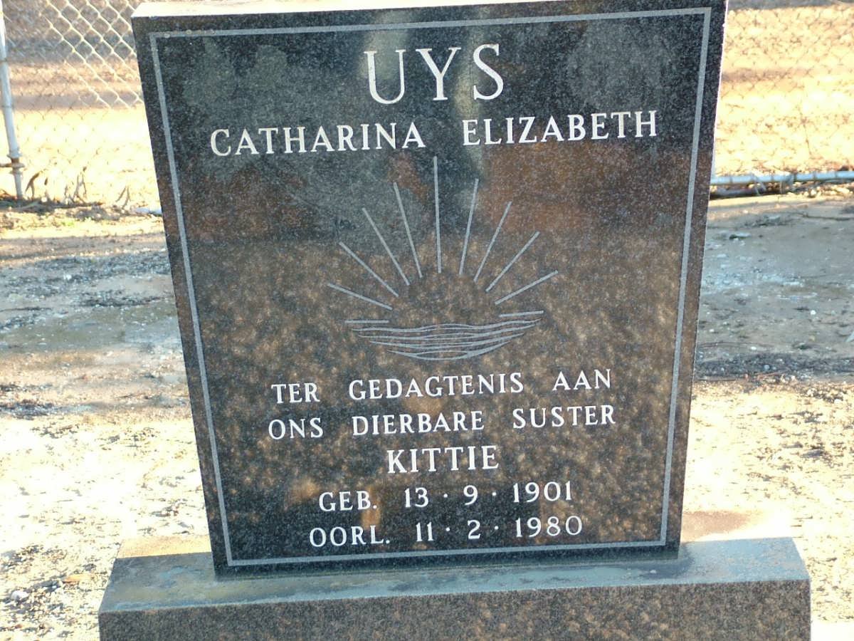 UYS Catharina Elizabeth 1901-1980