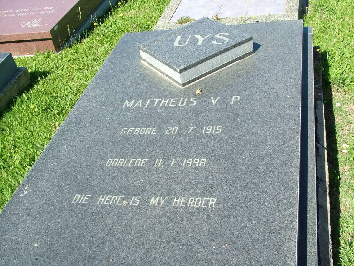 UYS Mattheus V.P. 1915-1998
