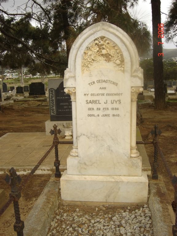 UYS Sarel J. 1886-1940