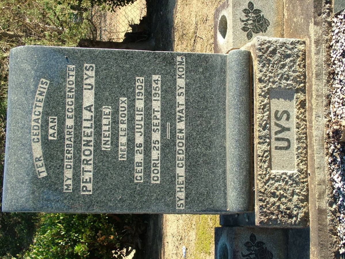 UYS Petronella nee LE ROUX 1902-1954
