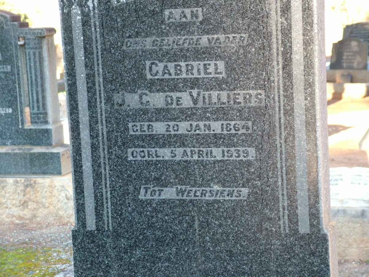 VILLIERS Gabriel J.G., de 1864-1939