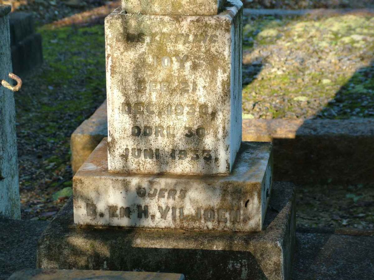VILJOEN Joy 1930-1933