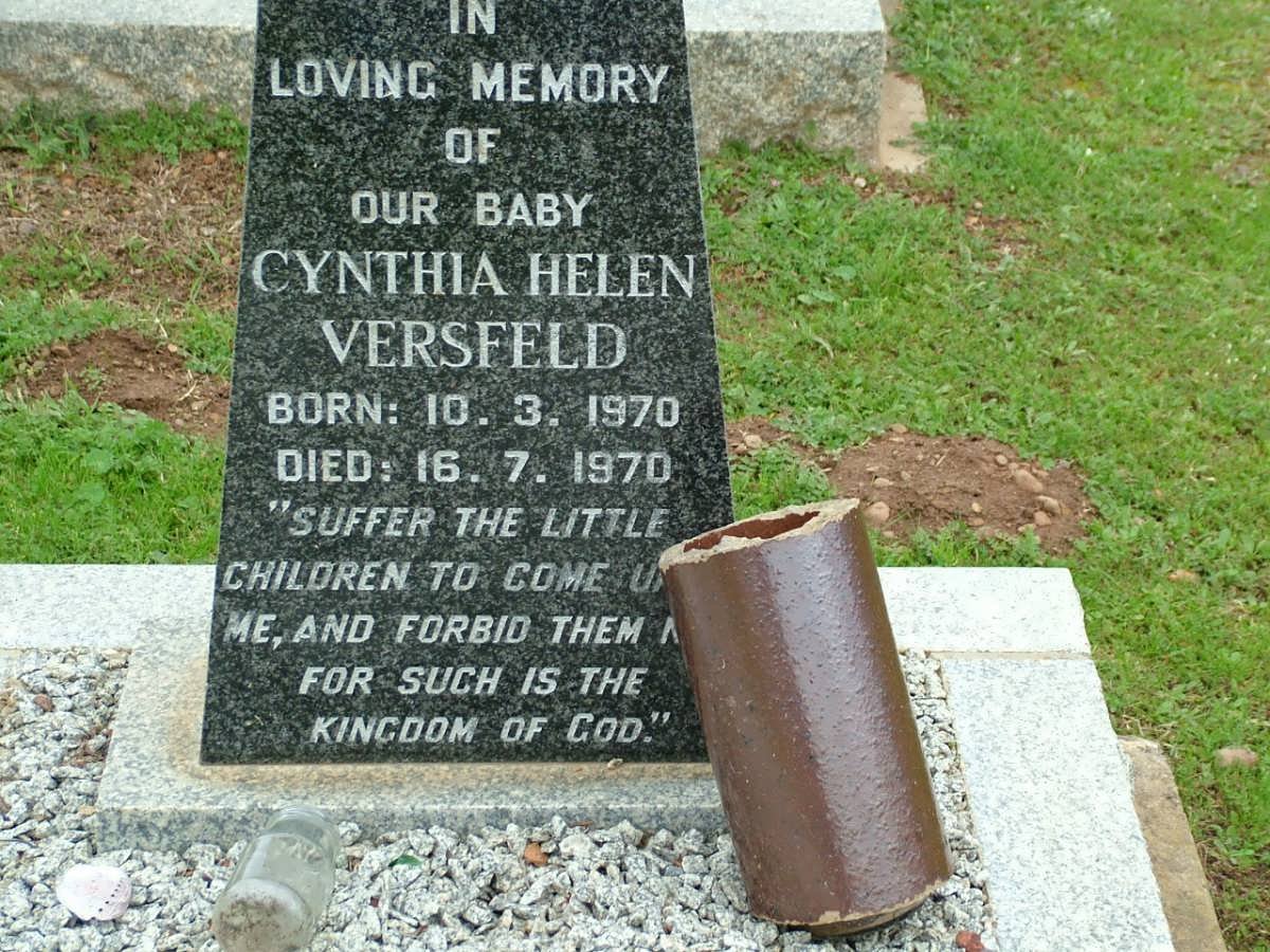 VERSFELD Cynthia Helen 1970-1970