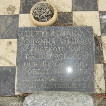 VILJOEN D. J. 1864-1934 &amp; Hester Maria 1867-1962