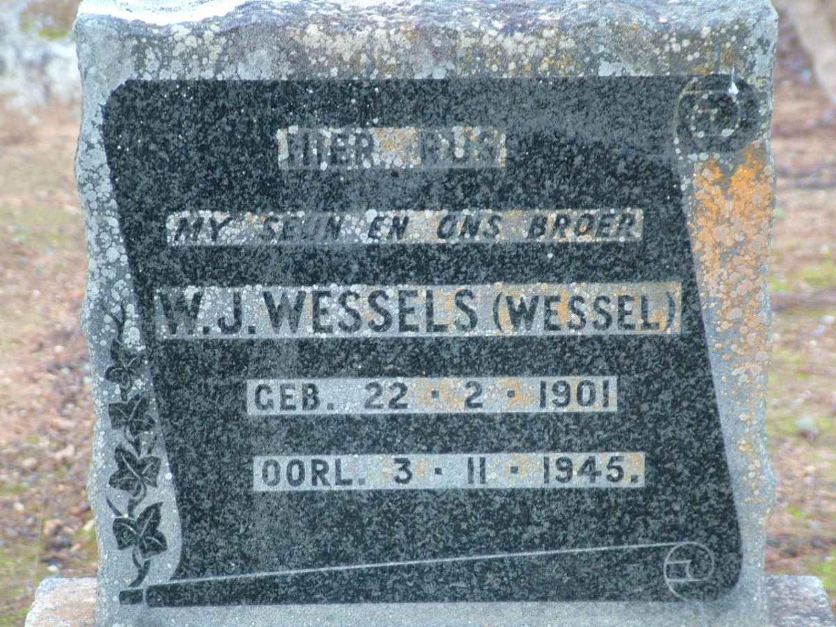 WESSELS W.J. 1901-1945