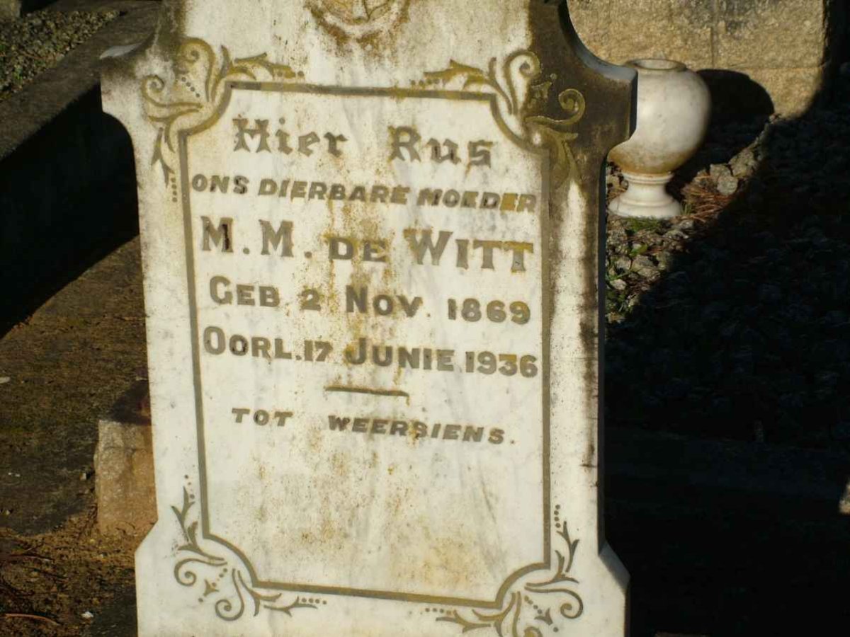 WITT M.M., de 1869-1936