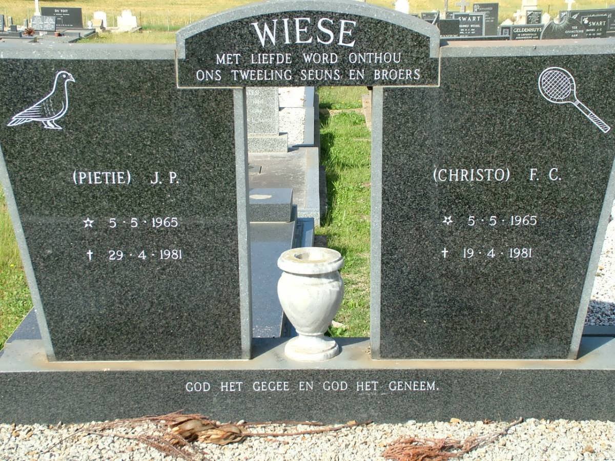 WIESE J.P. 1965-1981 :: WIESE F.C. 1965-1981