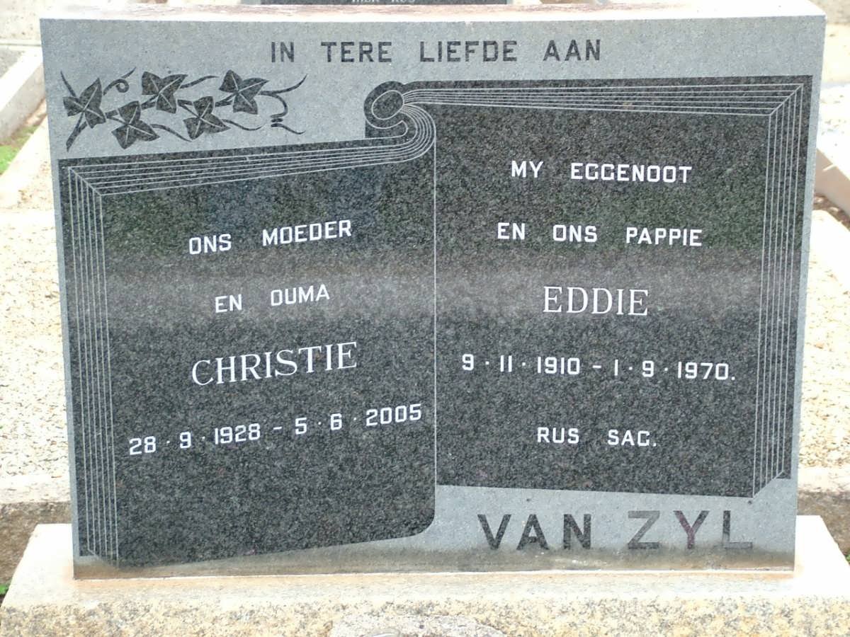 ZYL Eddie, van 1910-1970 &amp; Christie 1928-2005