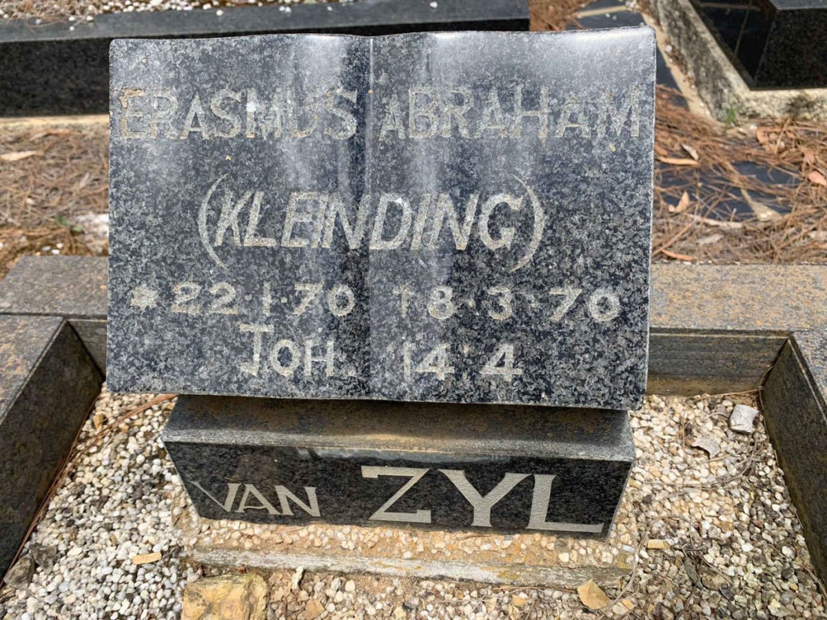 ZYL Erasmus Abraham, van 1970-1970