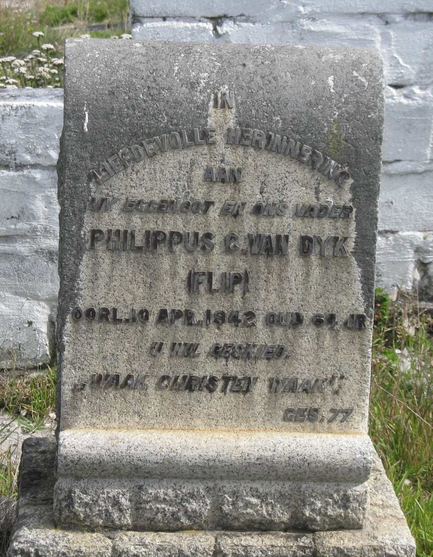 DYK Philippus C., van -1942