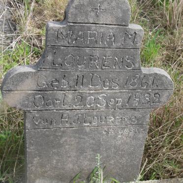 LOURENS Maria M. 1861-1932